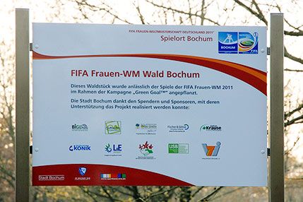 Fischer & Söhne einer der 'WM Wald Bochum'-Sponsoren für ein grünes Bochum